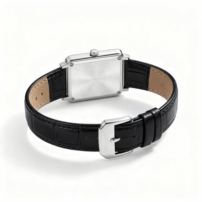 Avaner Montre Carrée Bracelet Cuir Chiffres Romains