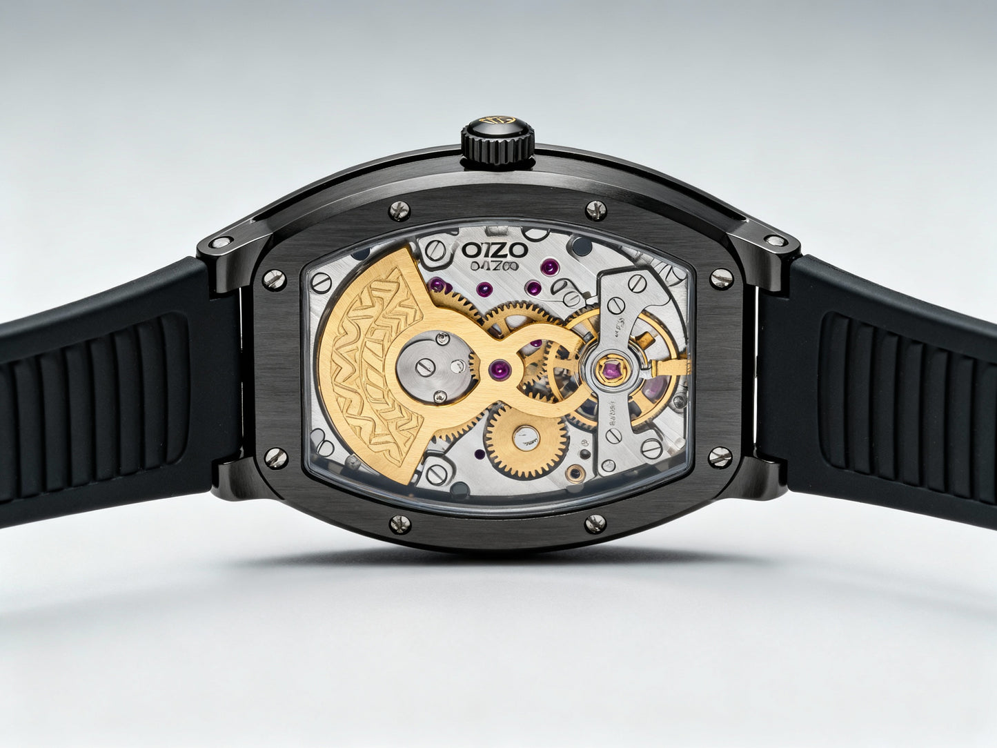 Men's Automatic Watch – AURION Edition, Luxury Tonneau in Stainless Steel & Sapphire Glass