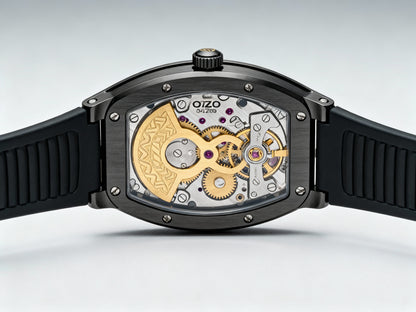 Men's Automatic Watch – AURION Edition, Luxury Tonneau in Stainless Steel & Sapphire Glass