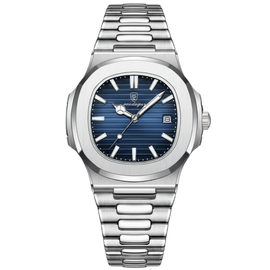 AUREX Square One – Montre Carrée Homme Luxe en Acier Étanche