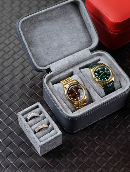 Elite Watch Storage Box – Multi-Montres & Bijoux Voyage