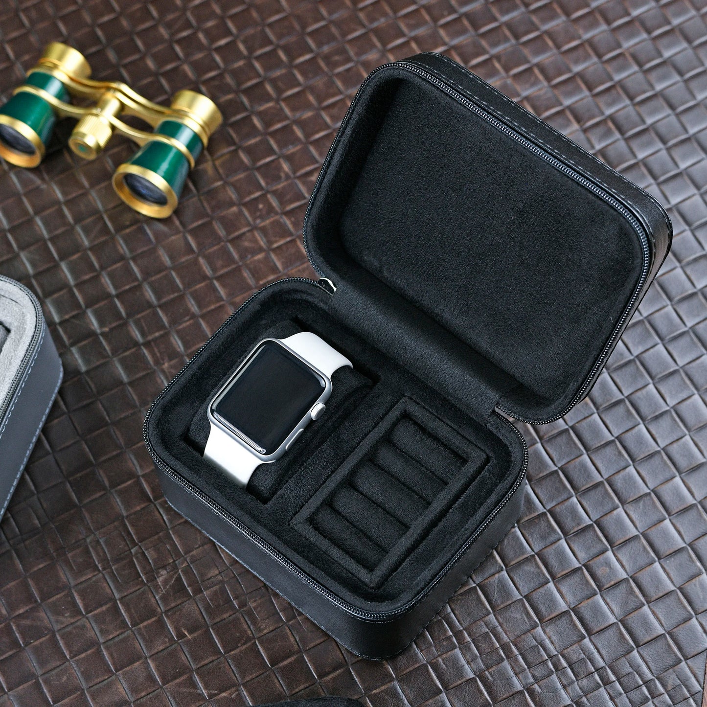 Elite Watch Storage Box – Multi-Montres & Bijoux Voyage