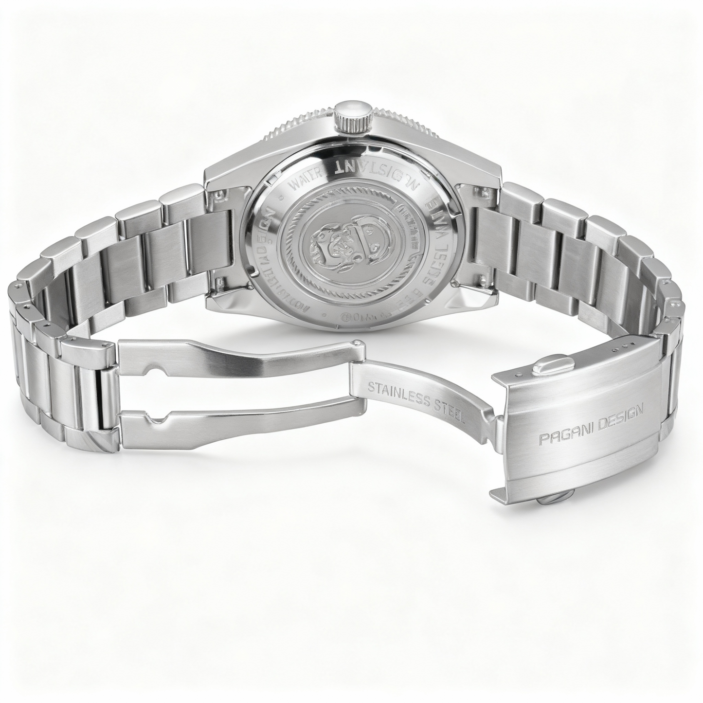 NH35 Automatic Men's Watch – Chromium Edition, Luxury Stainless Steel and Sapphire Glass